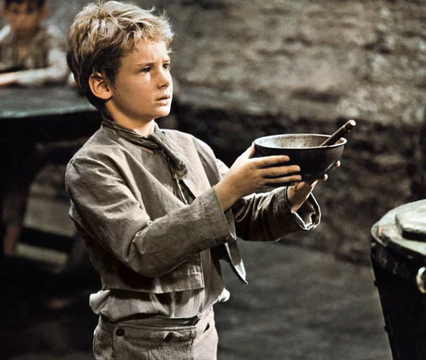 Sheet music notation for Oliver Twist